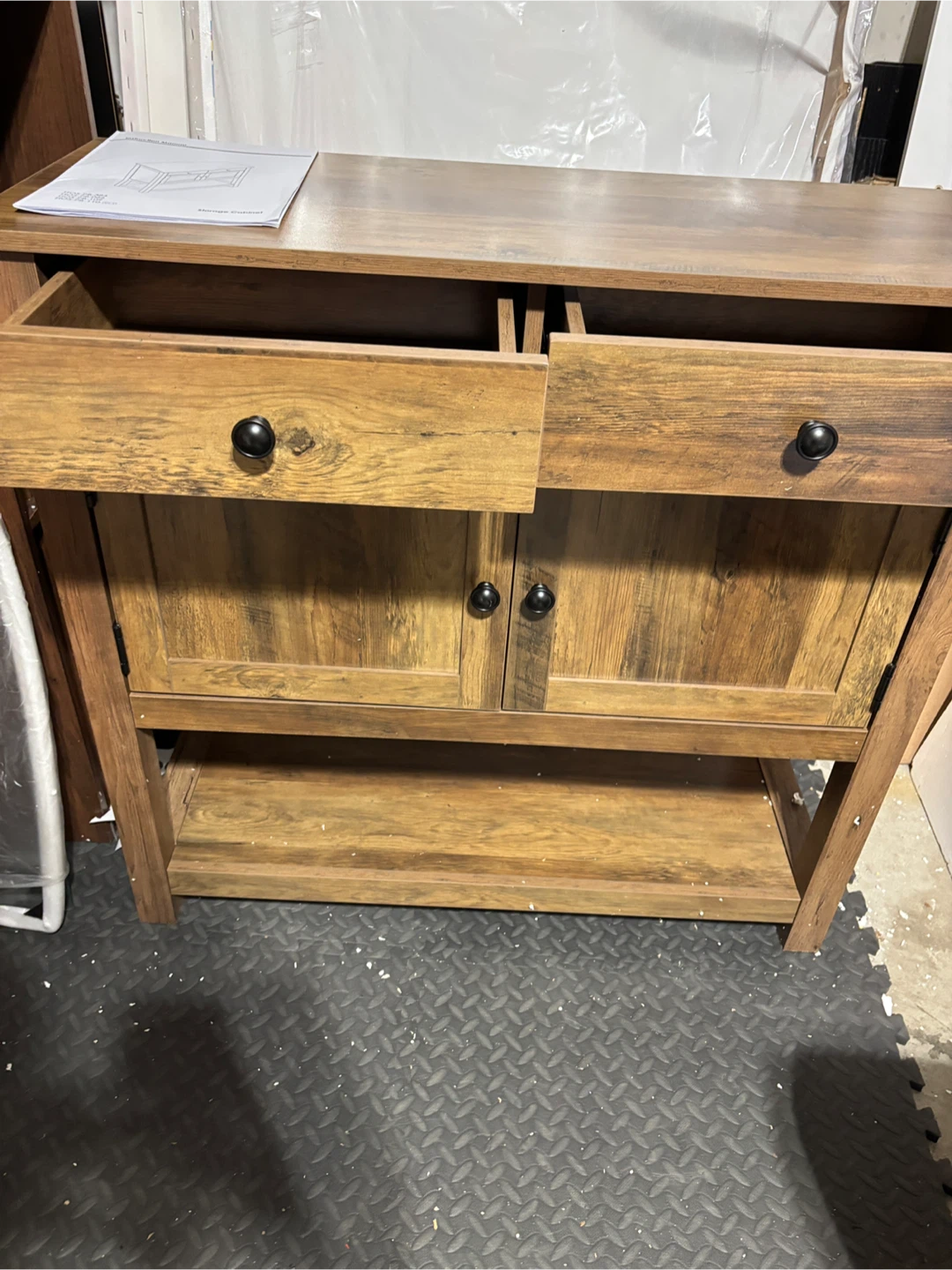 Rustic Brown Storage Cabinet - photo 2