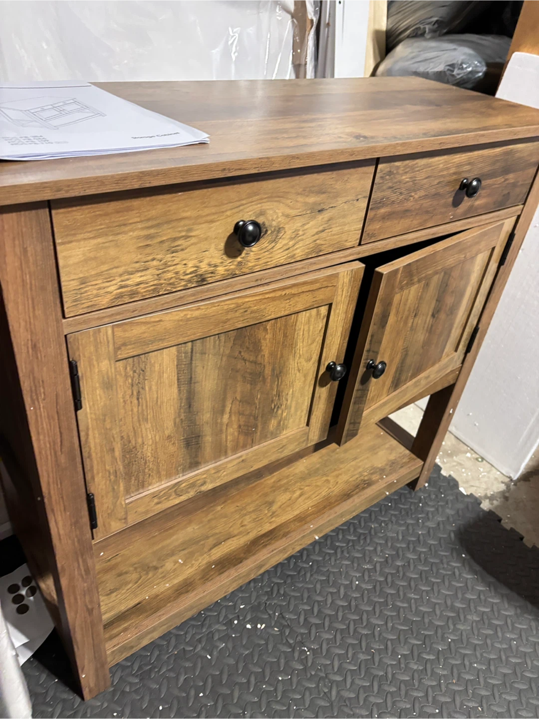 Rustic Brown Storage Cabinet - photo 3