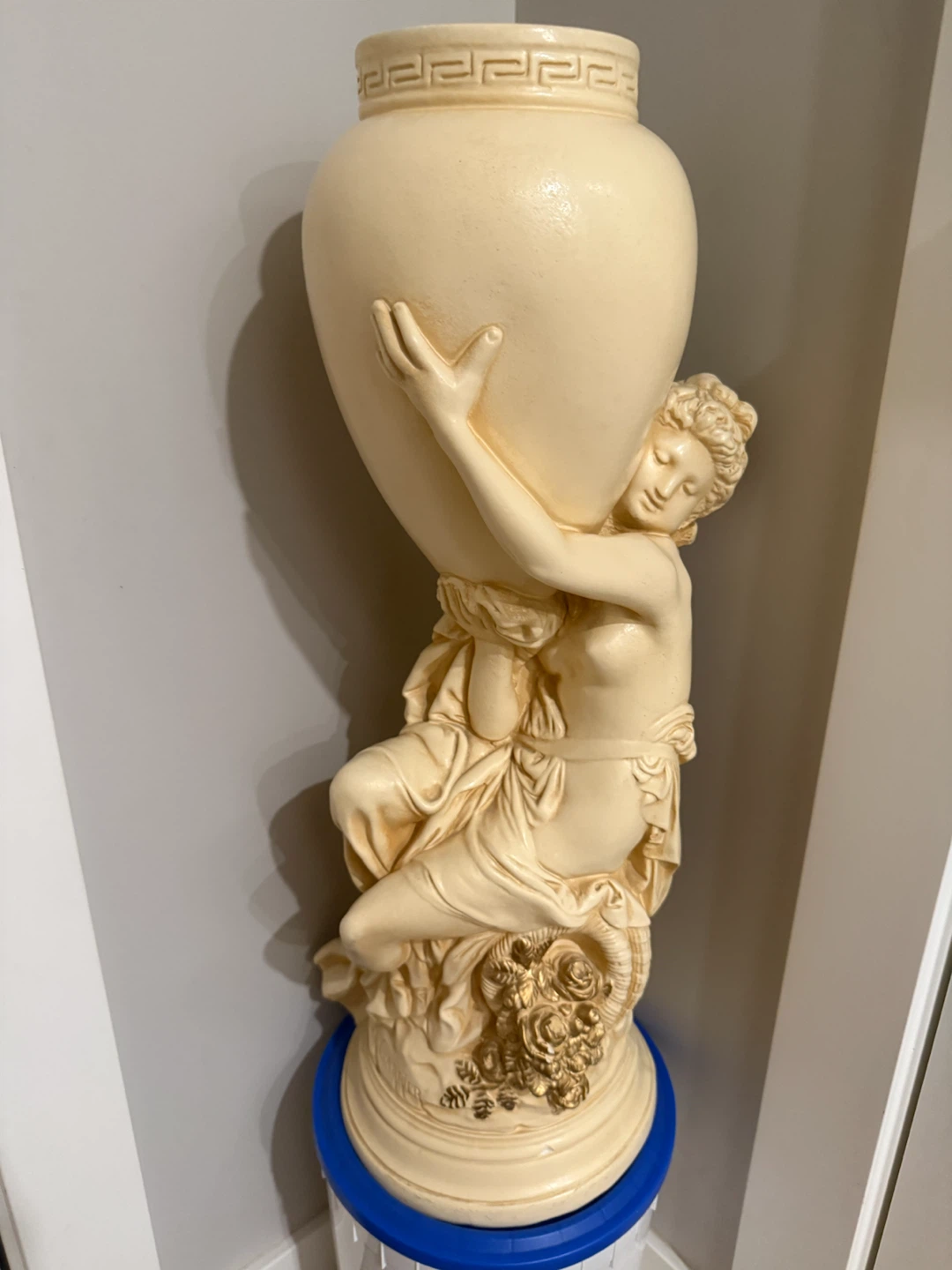 Neoclassical Figural Vase Sculpture
