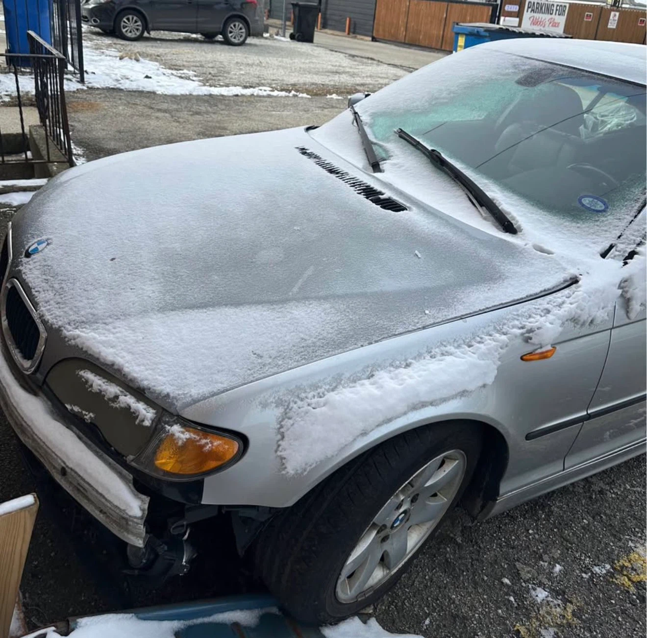 Silver BMW Sedan