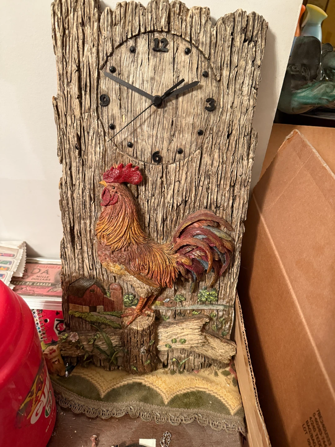 Assorted Farmhouse Rooster Collectibles - photo 2