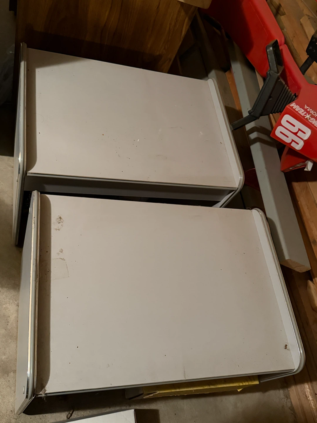Two matching grey side tables and coffee table - photo 2