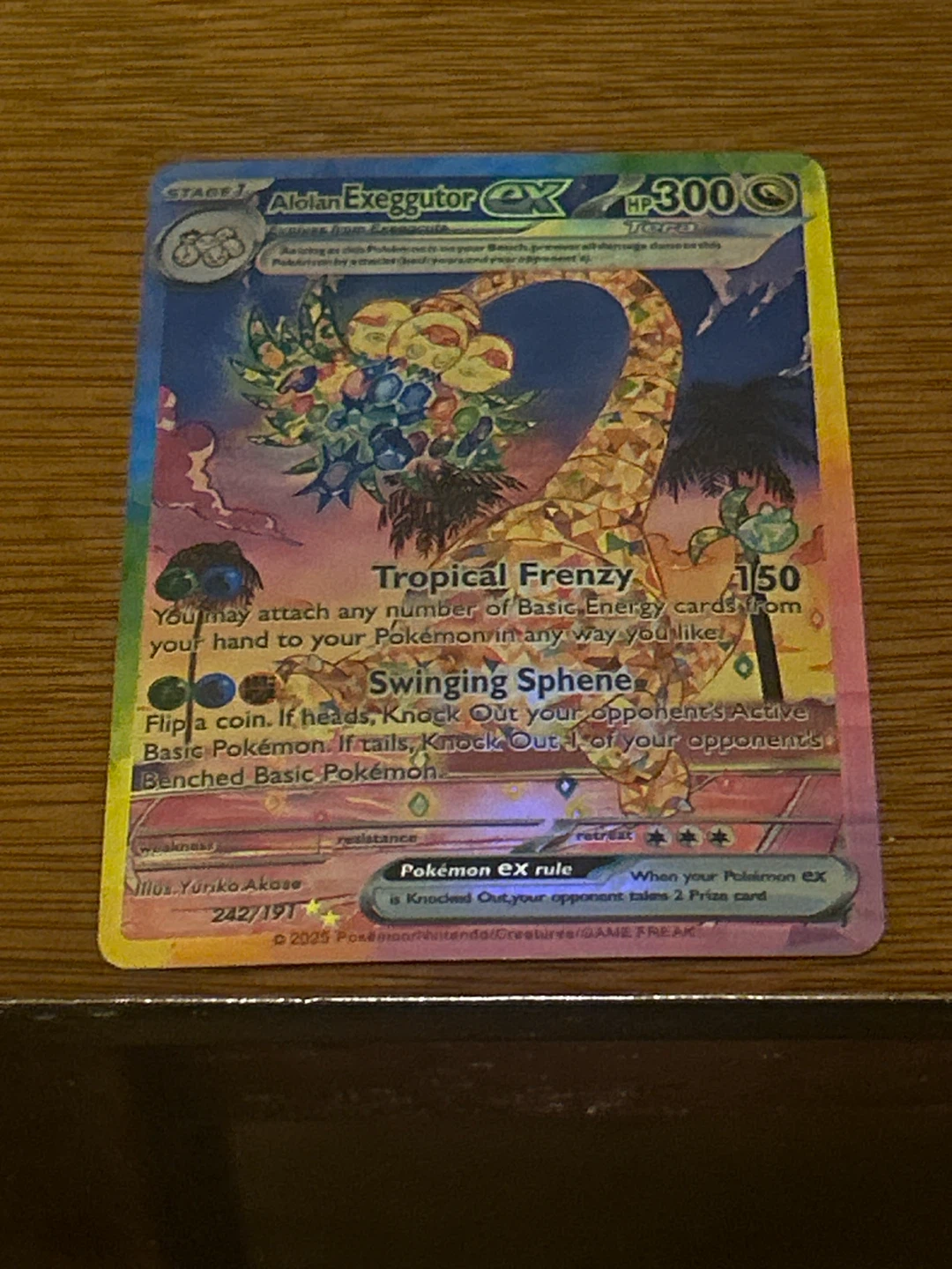 Pokemon Alolan Exeggutor ex 242/191