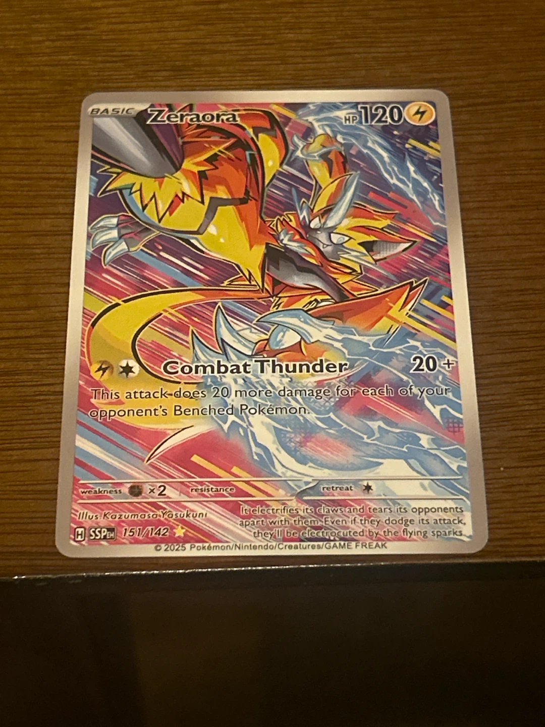 Zeraora Basic Pokemon Trading Card