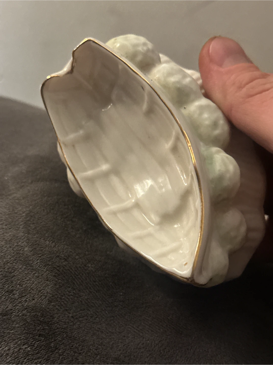 Vintage belleek boat ashtray - photo 5