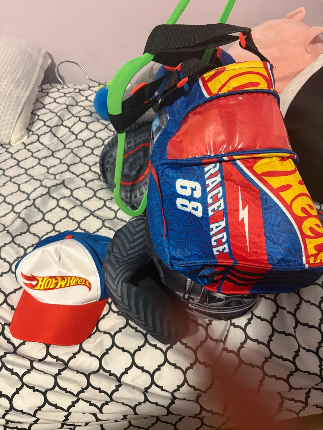 Hot Wheels Monster Trucks Race Ace Backpack and Hat - photo 3