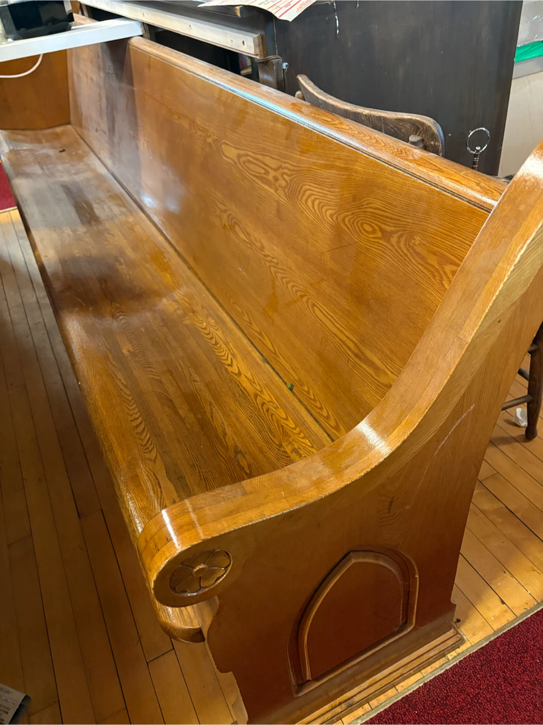 Solid Wood Church Pew Bench 9’