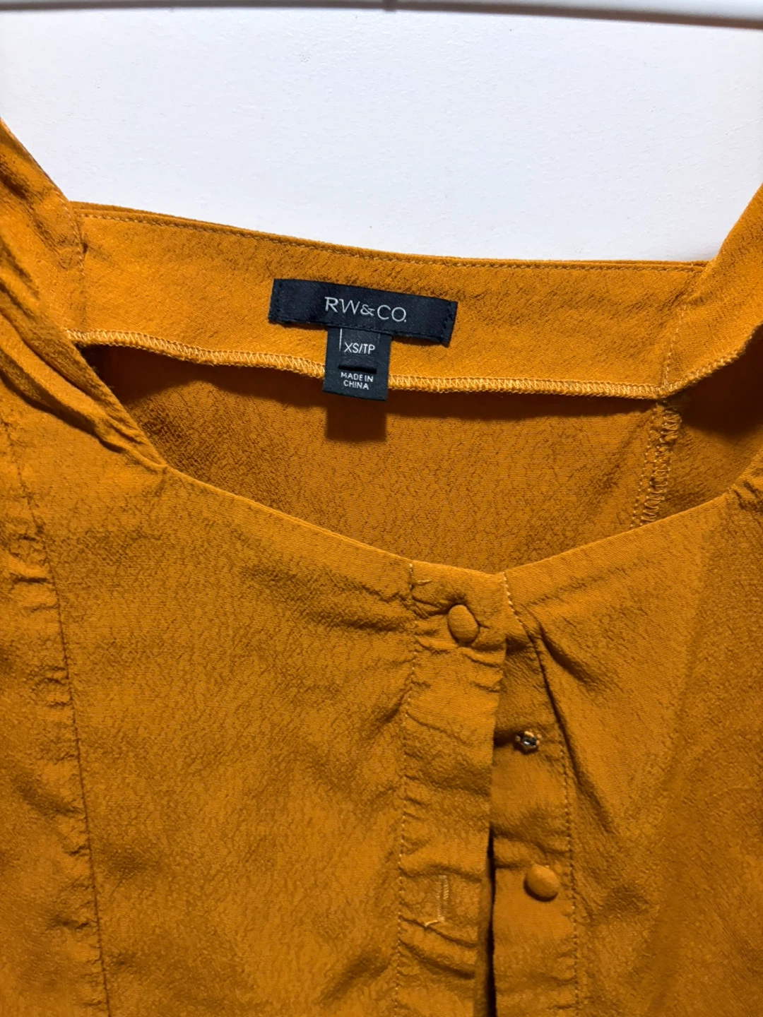 RW&CO Mustard Button-Down Blouse - photo 2