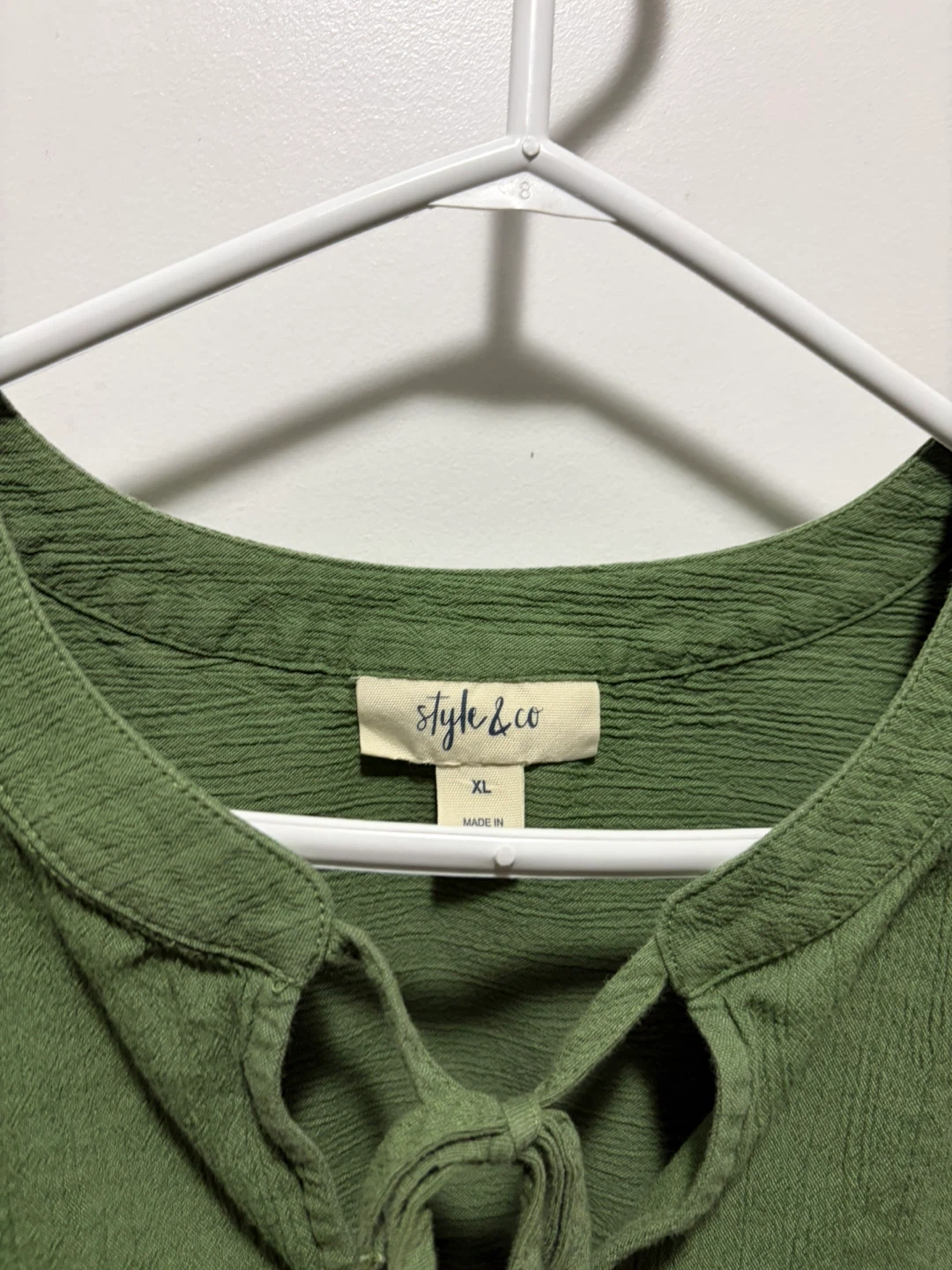 Style & Co Green Tunic Top XL