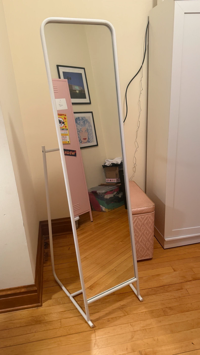 IKEA Knapper Floor Mirror - white