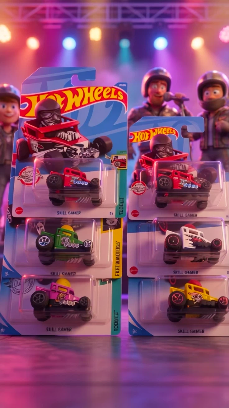 Hot Wheels Skull Shaker Tooned set