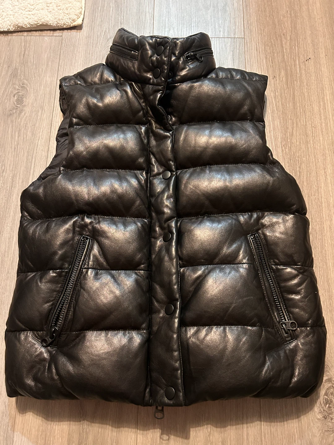 Mackage Leather Puffer Vest