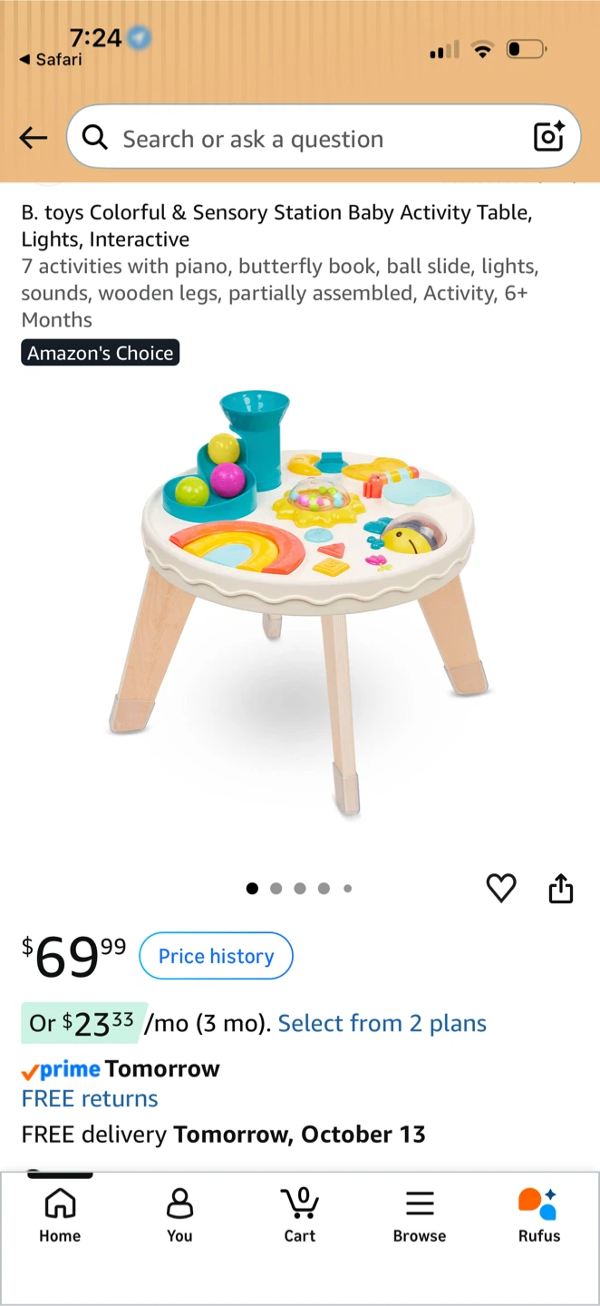 B. toys Sensory Station Baby Activity Table - photo 2