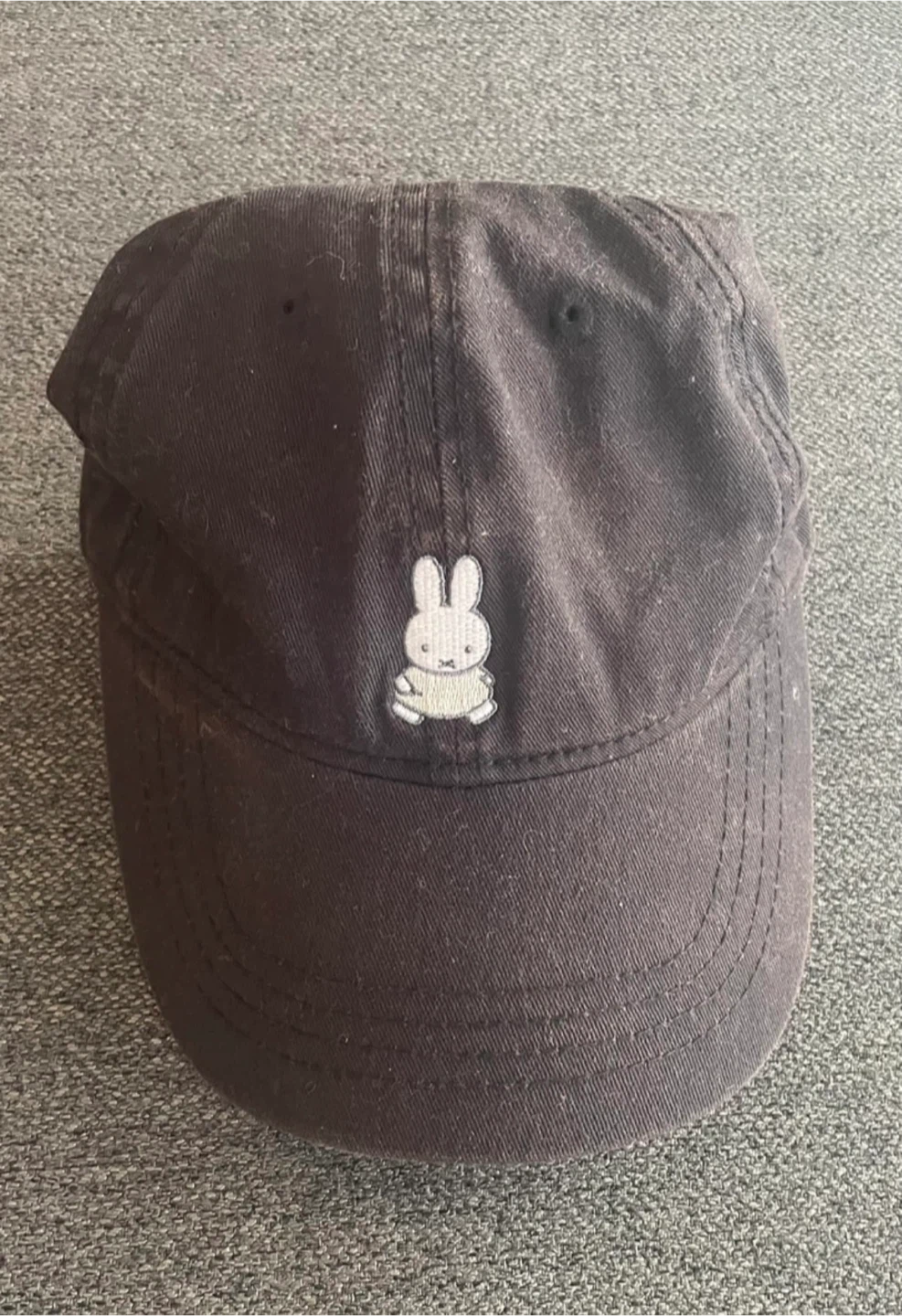 Miffy Black Cap - Size 56.5-58.5cm