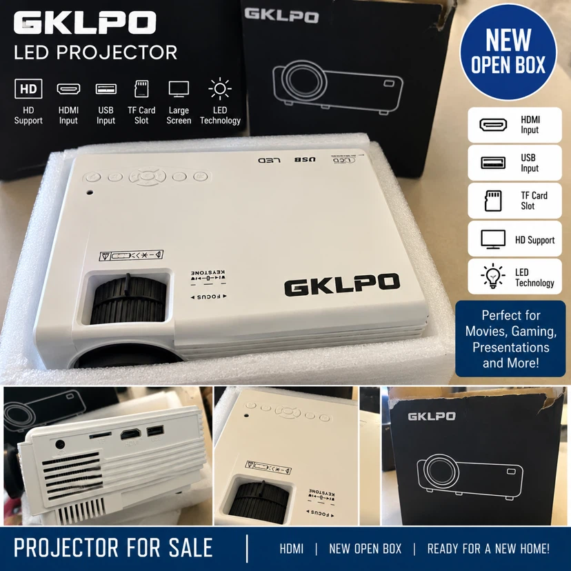 GKLPO LED Projector BNIB