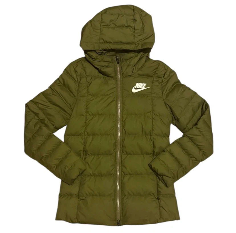 Nike Olive Puffer Jacket XS