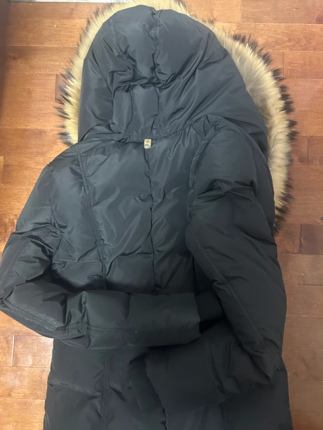 Mackage Black Down Coat with Fur Hood - photo 2
