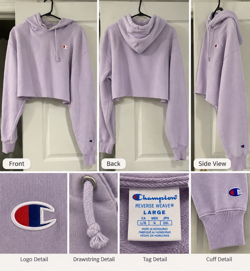 Champion Reverse Weave Cropped Hoodie