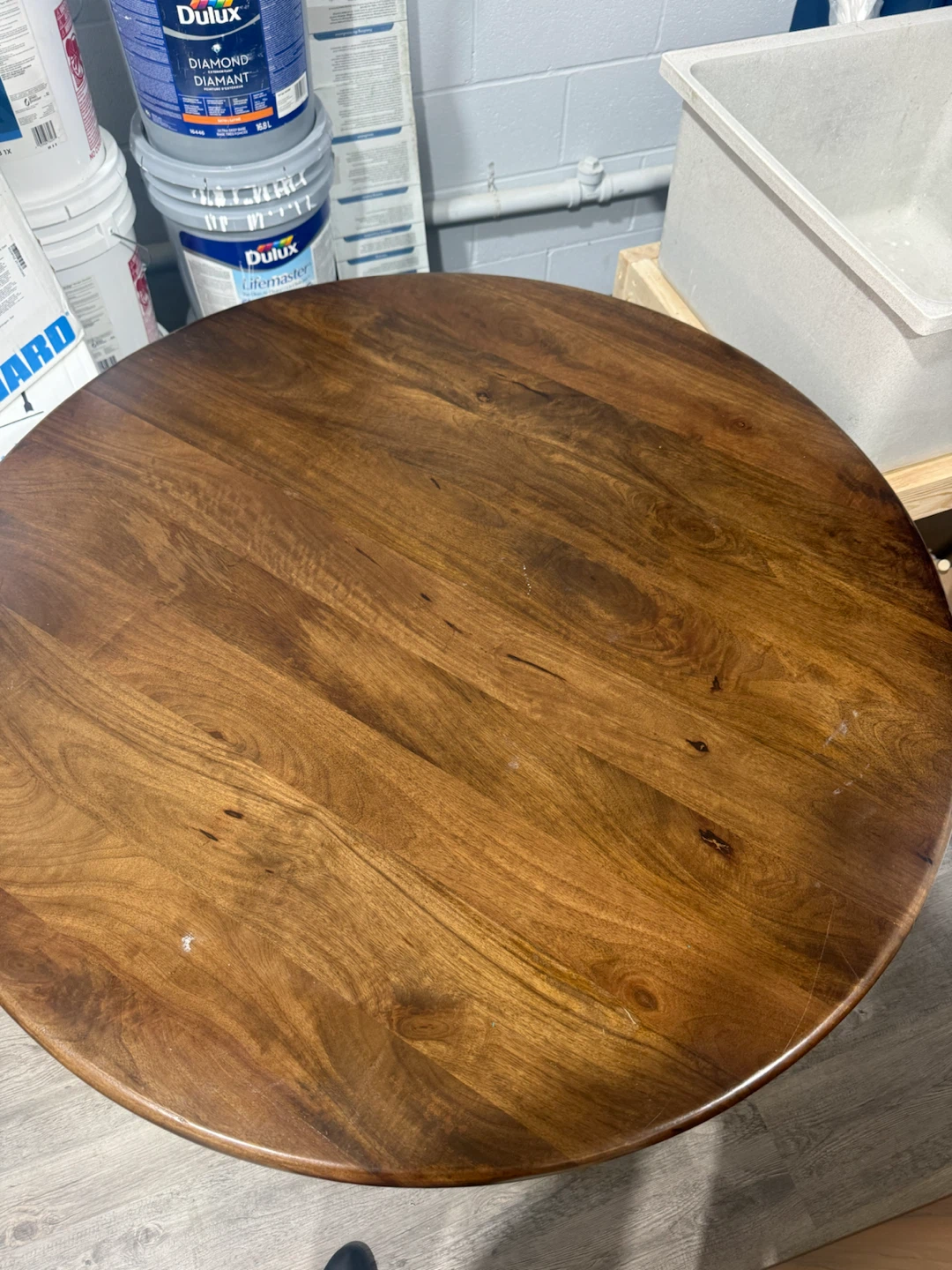 Solid Wood Pedestal Dining Table - photo 2