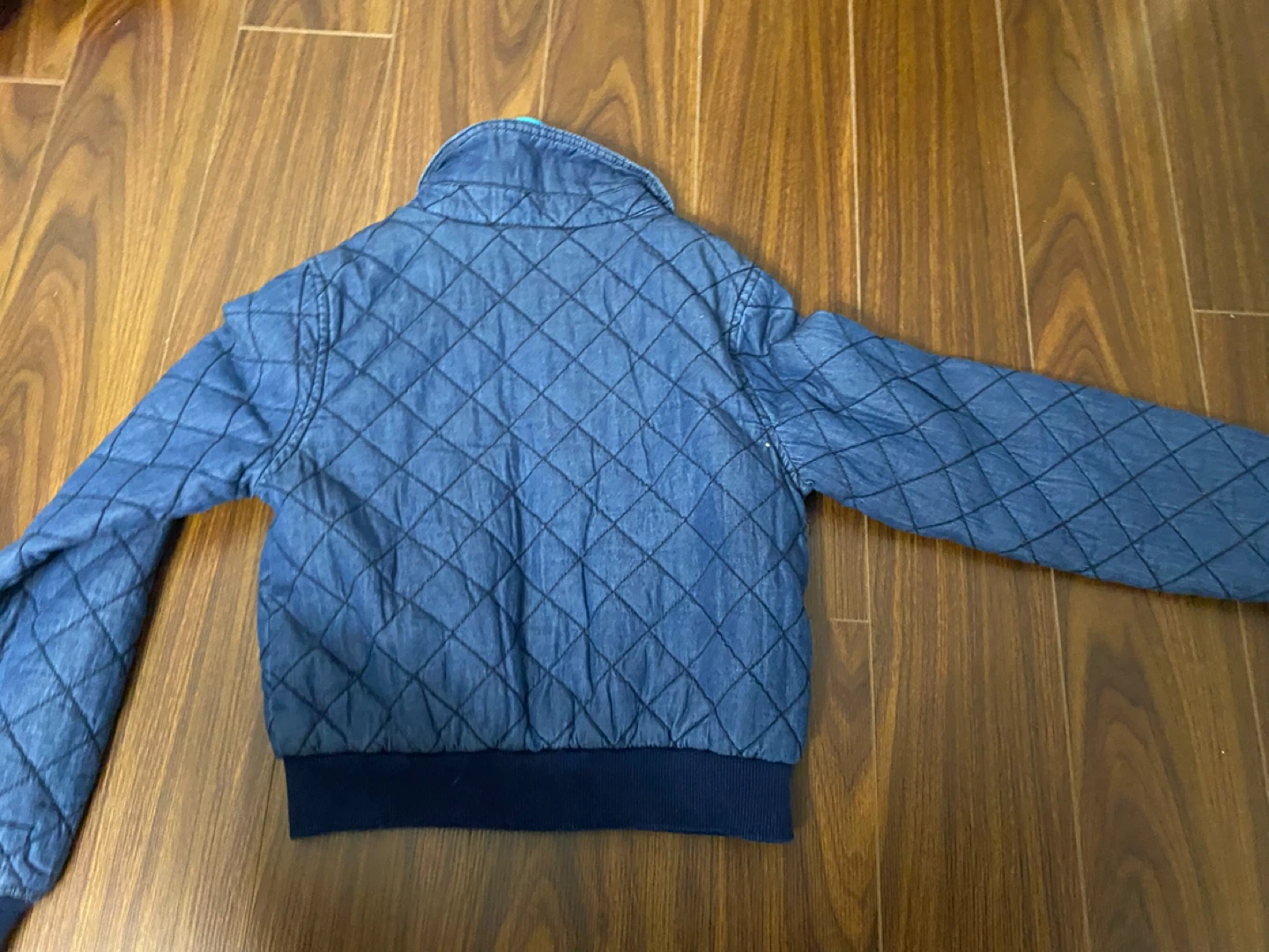 Guess Quilted Denim Jacket Girls Size 8-10 - photo 3