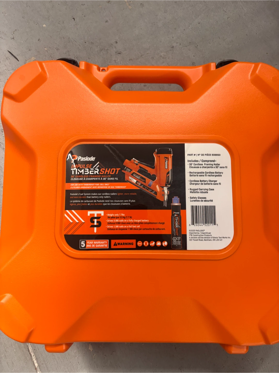 Paslode Impulse TimberShot 30° Cordless Framing Nailer - photo 4
