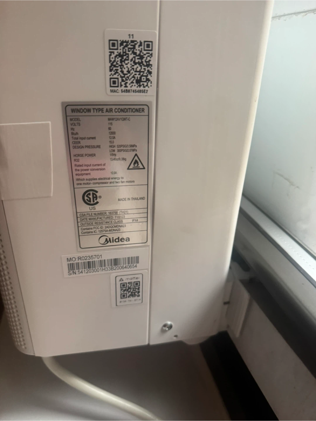 Midea 12000 BTU Window Air Conditioner - photo 2