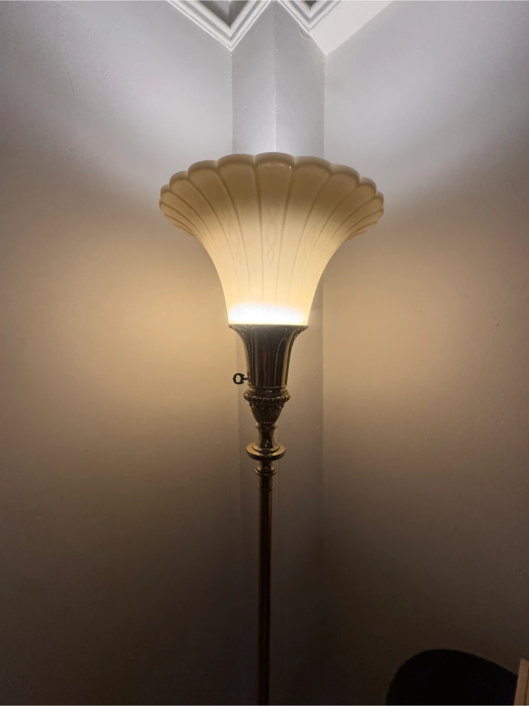 Vintage Brass Floor Lamp