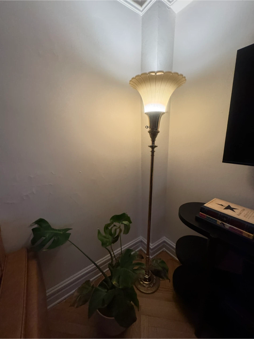 Vintage Brass Floor Lamp - photo 2