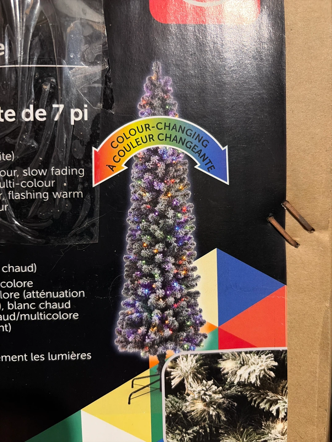 7 ft Colour-Changing Artificial Christmas Tree