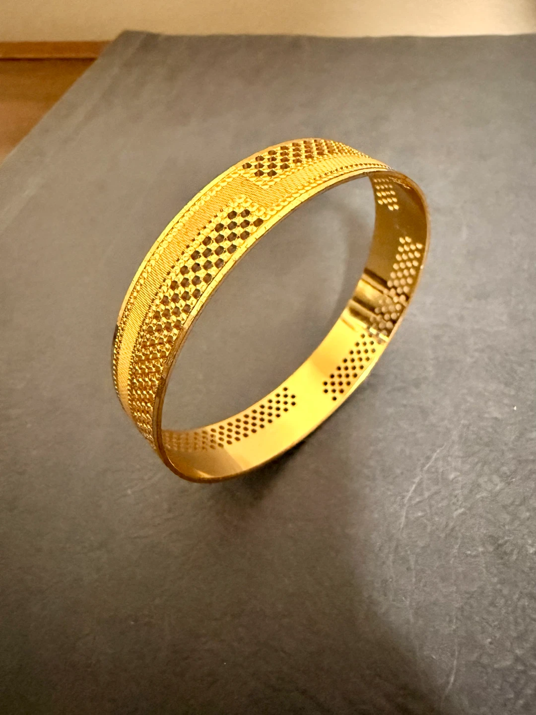 Traditional Indian Gold-Tone Bangle Bracelet - photo 3