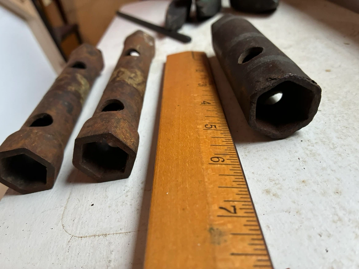 Tools Vintage Tubular Box Spanners Wrenches Steel Mechanic hand - photo 2