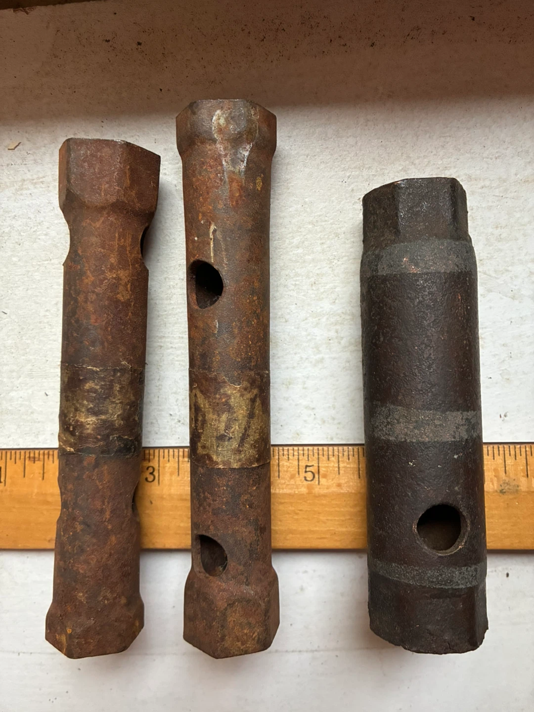 Tools Vintage Tubular Box Spanners Wrenches Steel Mechanic hand - photo 5