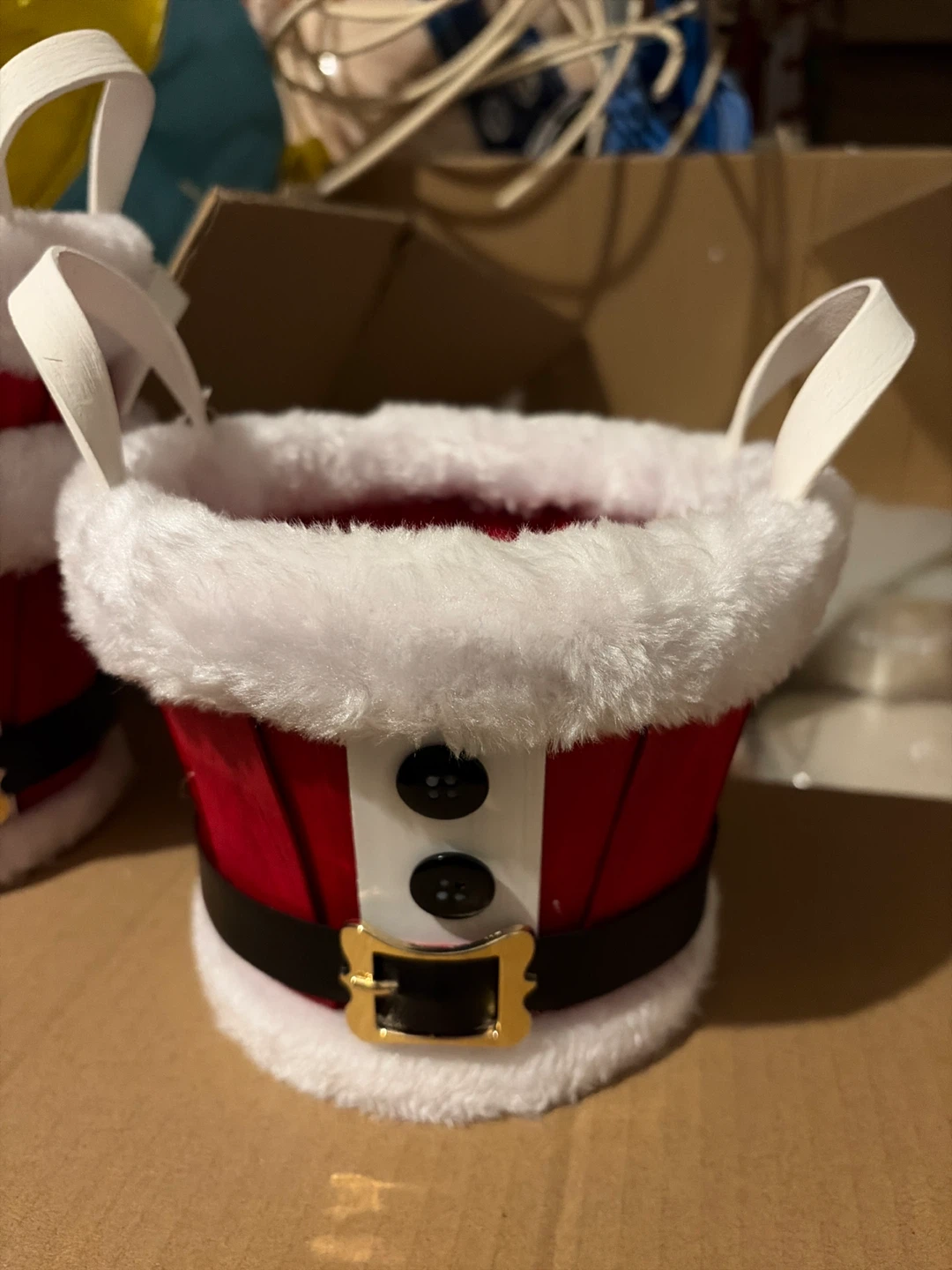 3 Christmas Santa Suit Gift Baskets