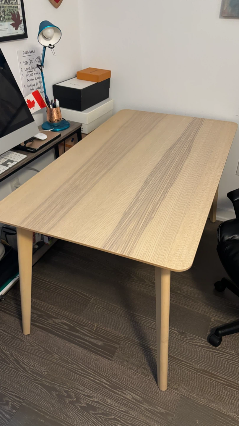 IKEA LISABO Table, Ash Veneer, 140x78 cm - photo 4