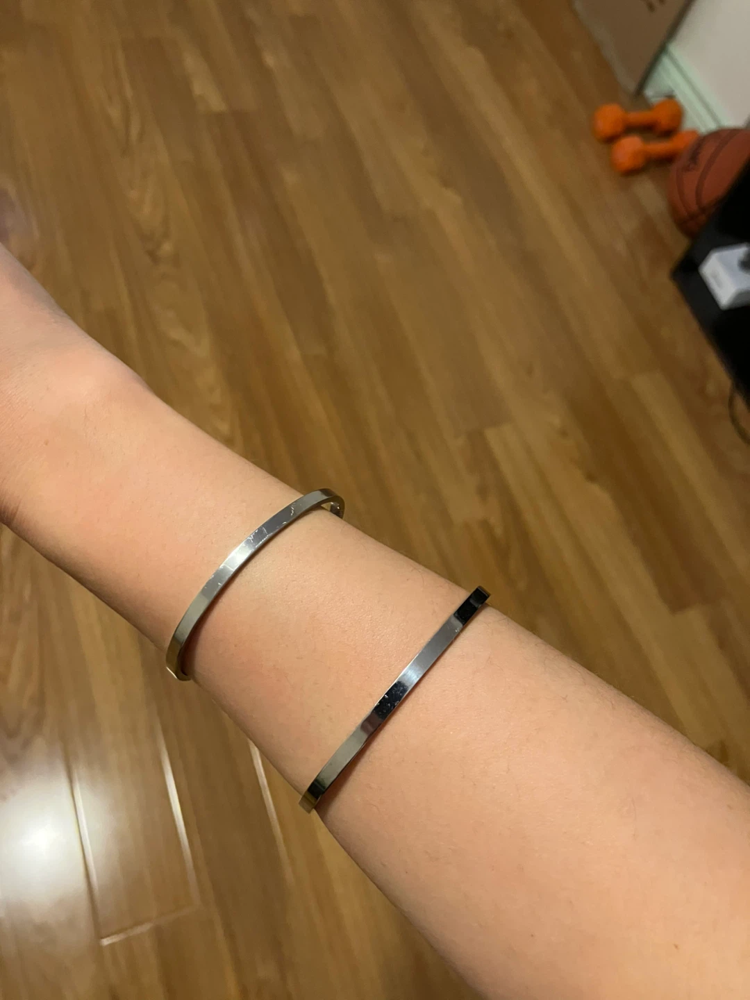 Silver bendable bangles - photo 2