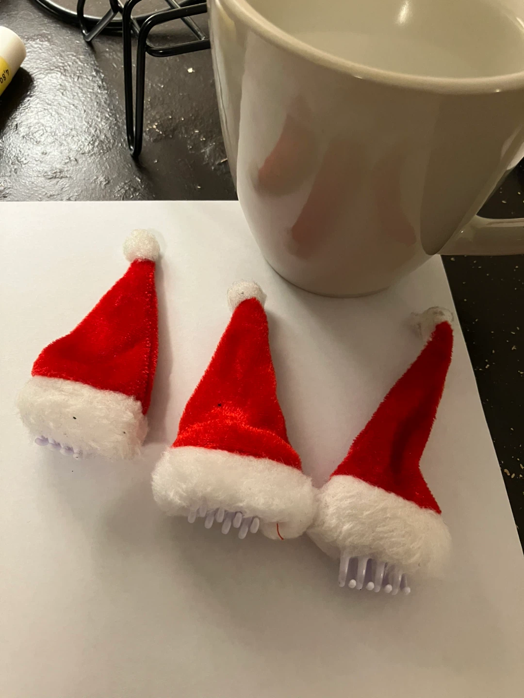 Baby Santa hat clips - photo 2