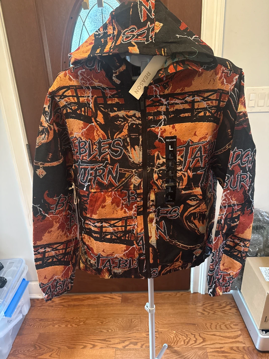 Reason Brand Bridges Burn Zip-Up Hoodie