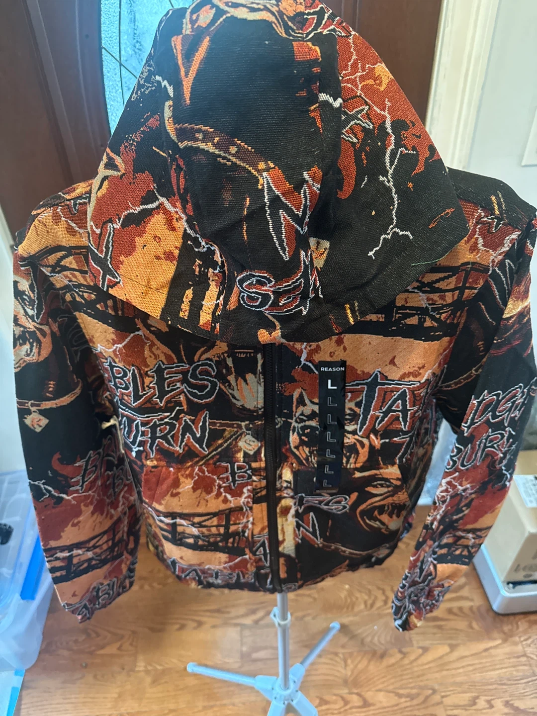 Reason Brand Bridges Burn Zip-Up Hoodie - photo 4