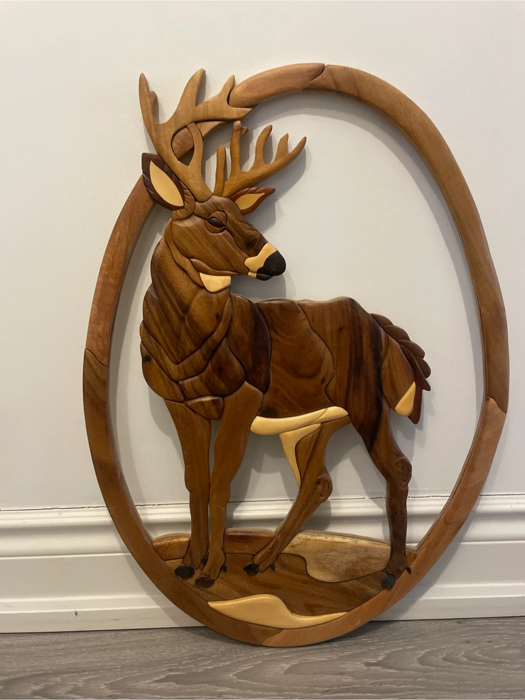 Wooden Deer Wall Art