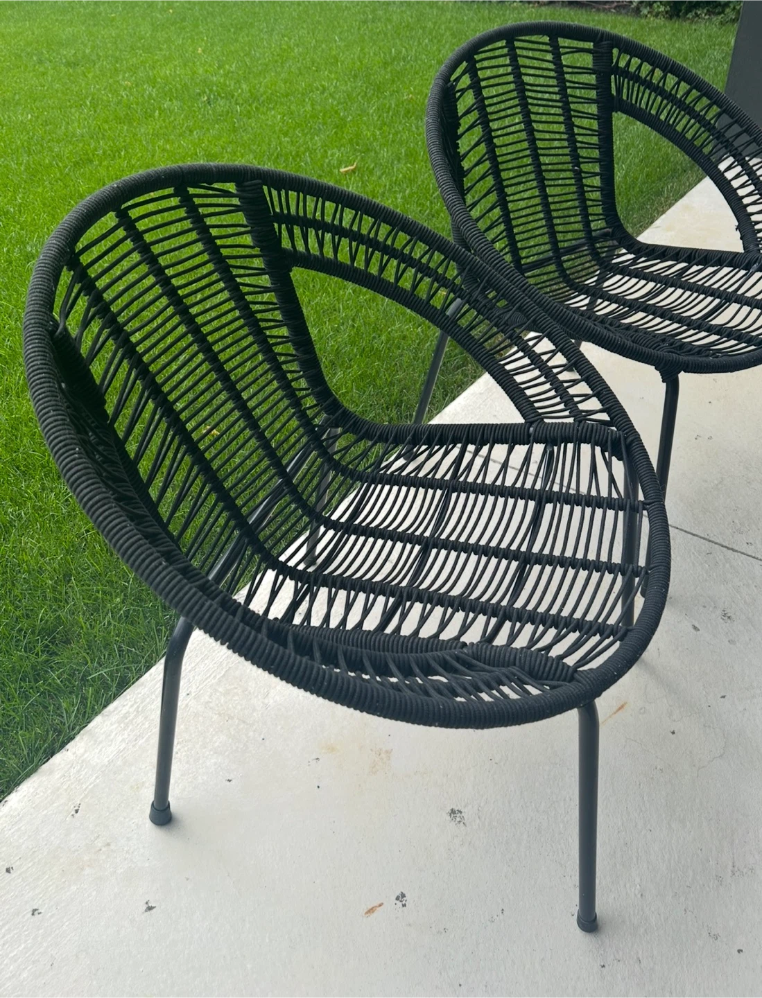 2 black chairs/ outdoor - photo 3