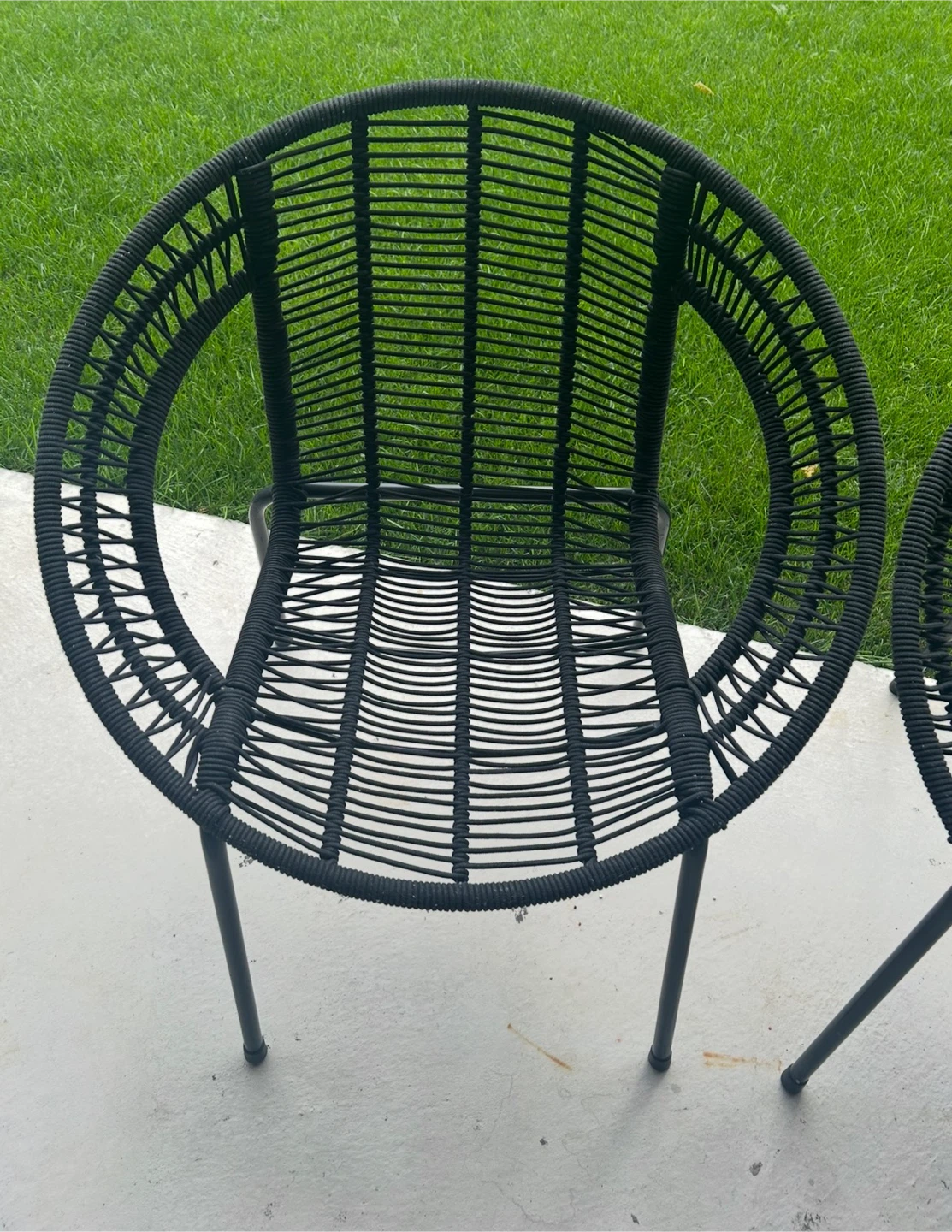 2 black chairs/ outdoor - photo 5