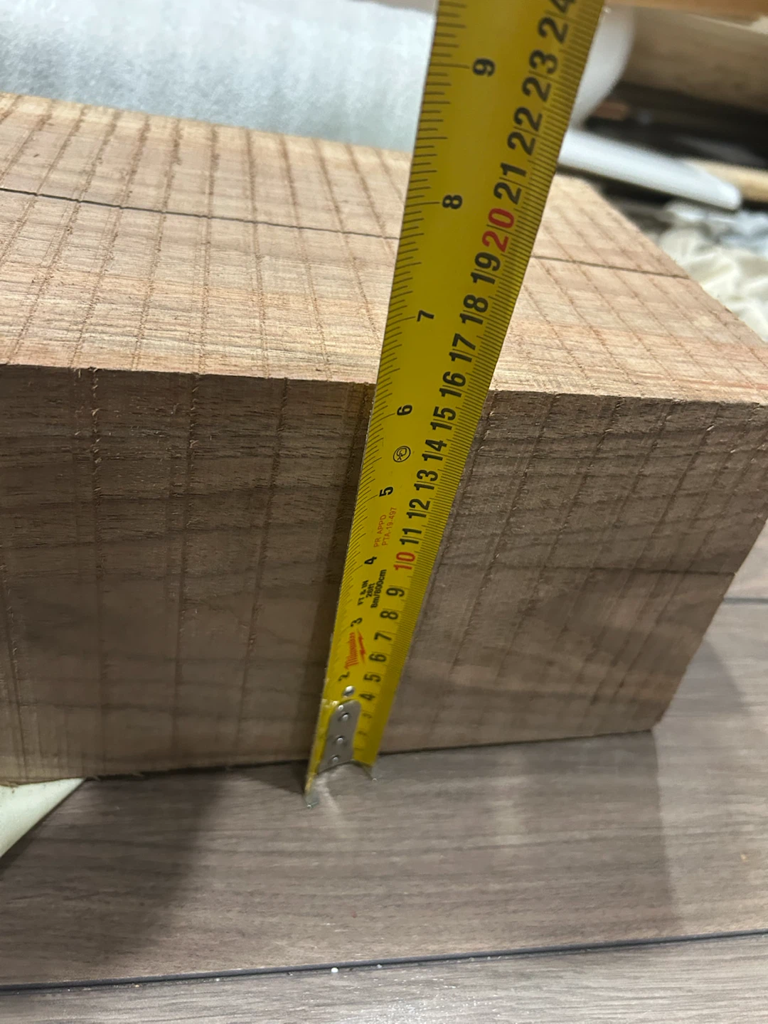 Live Edge Walnut Wood Mantel – approx 6ft Long (6" H x 9" W) - photo 5