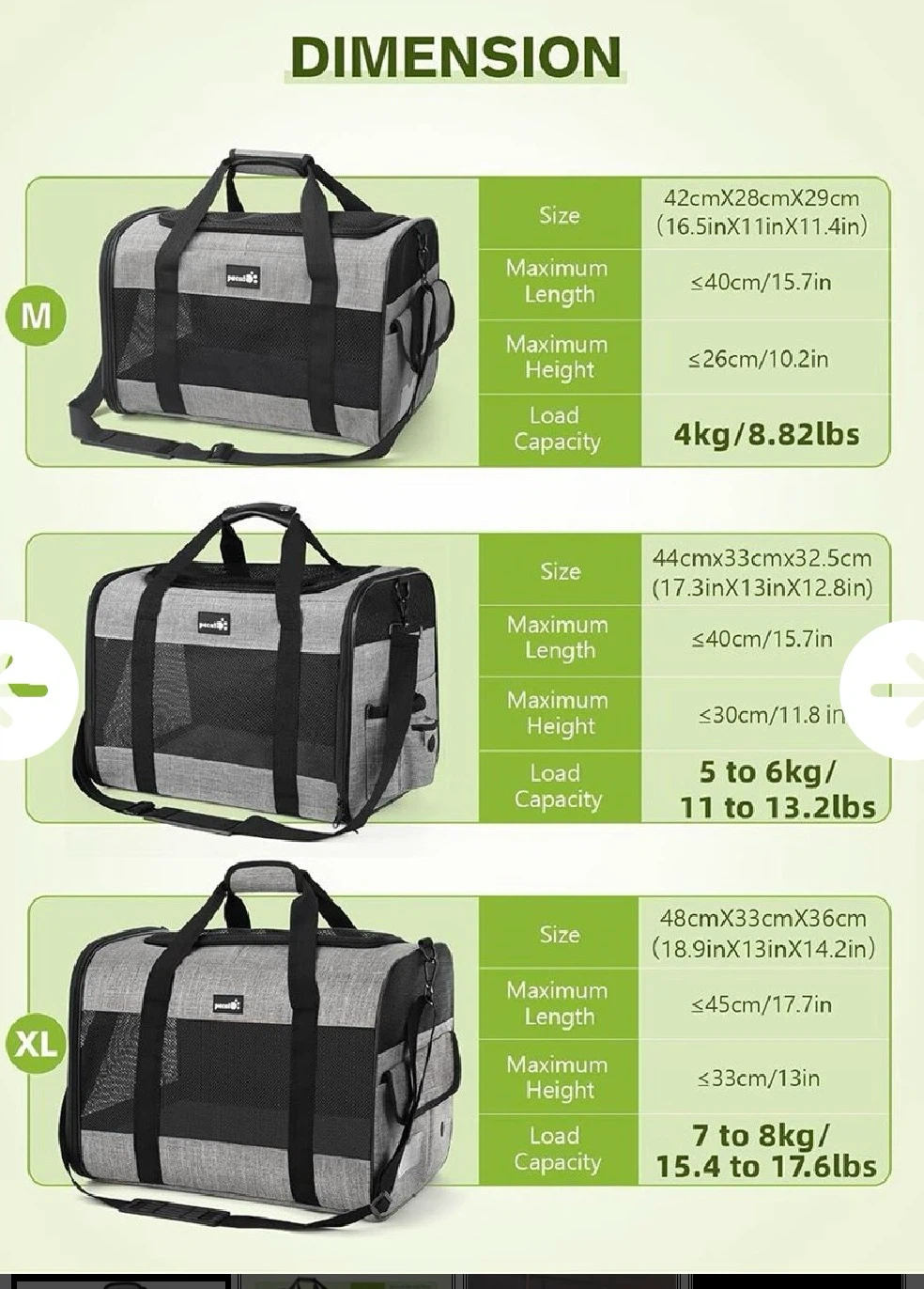 Pet Carrier Bag, Cat Carrier (XL Grey) - photo 2