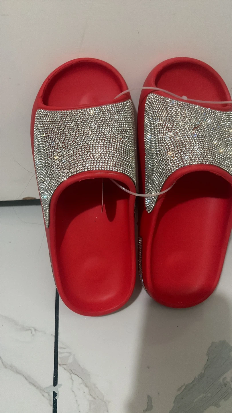 Red Rhinestone Slides - photo 2
