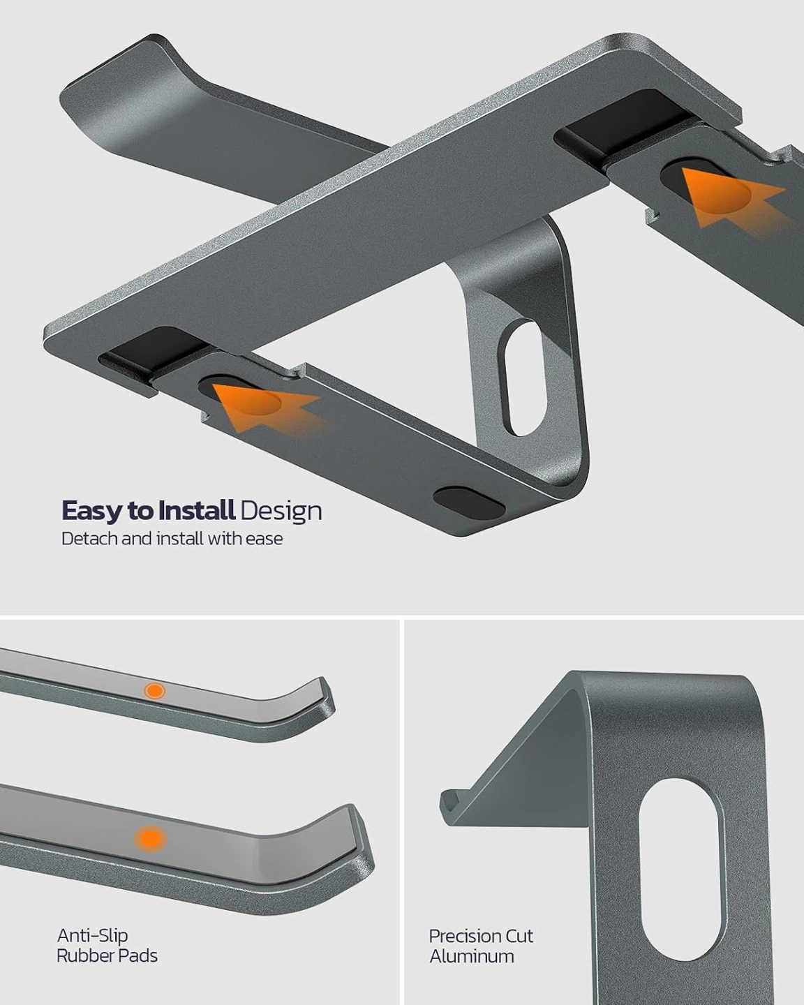 Nulaxy Full Aluminum Laptop Stand, brand new - photo 4