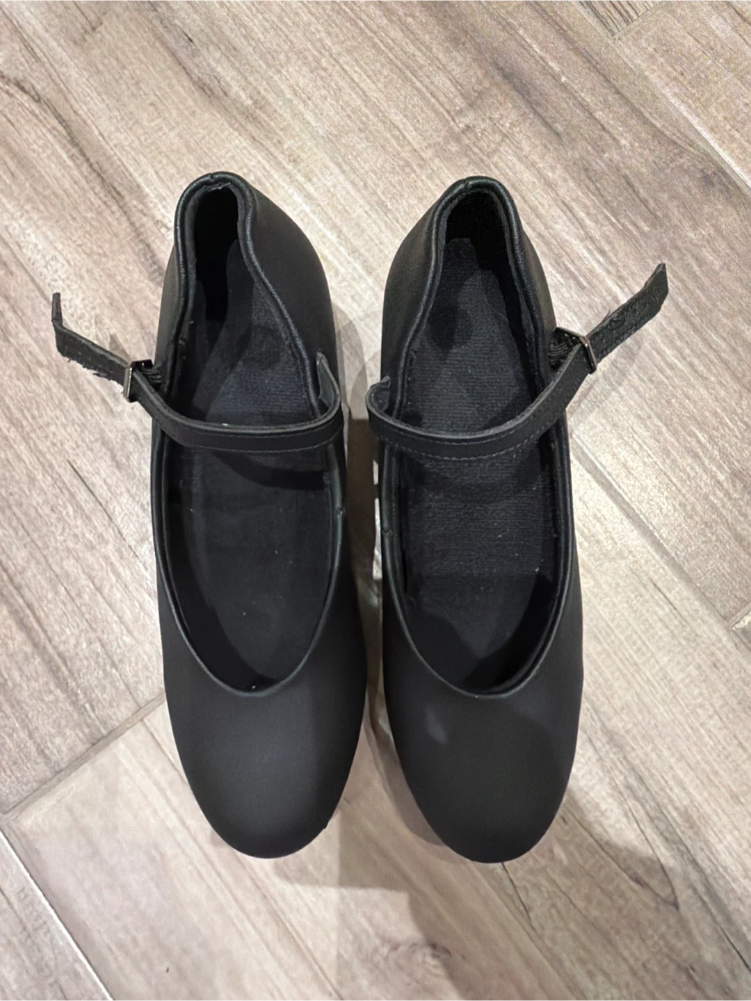 Black character shoes