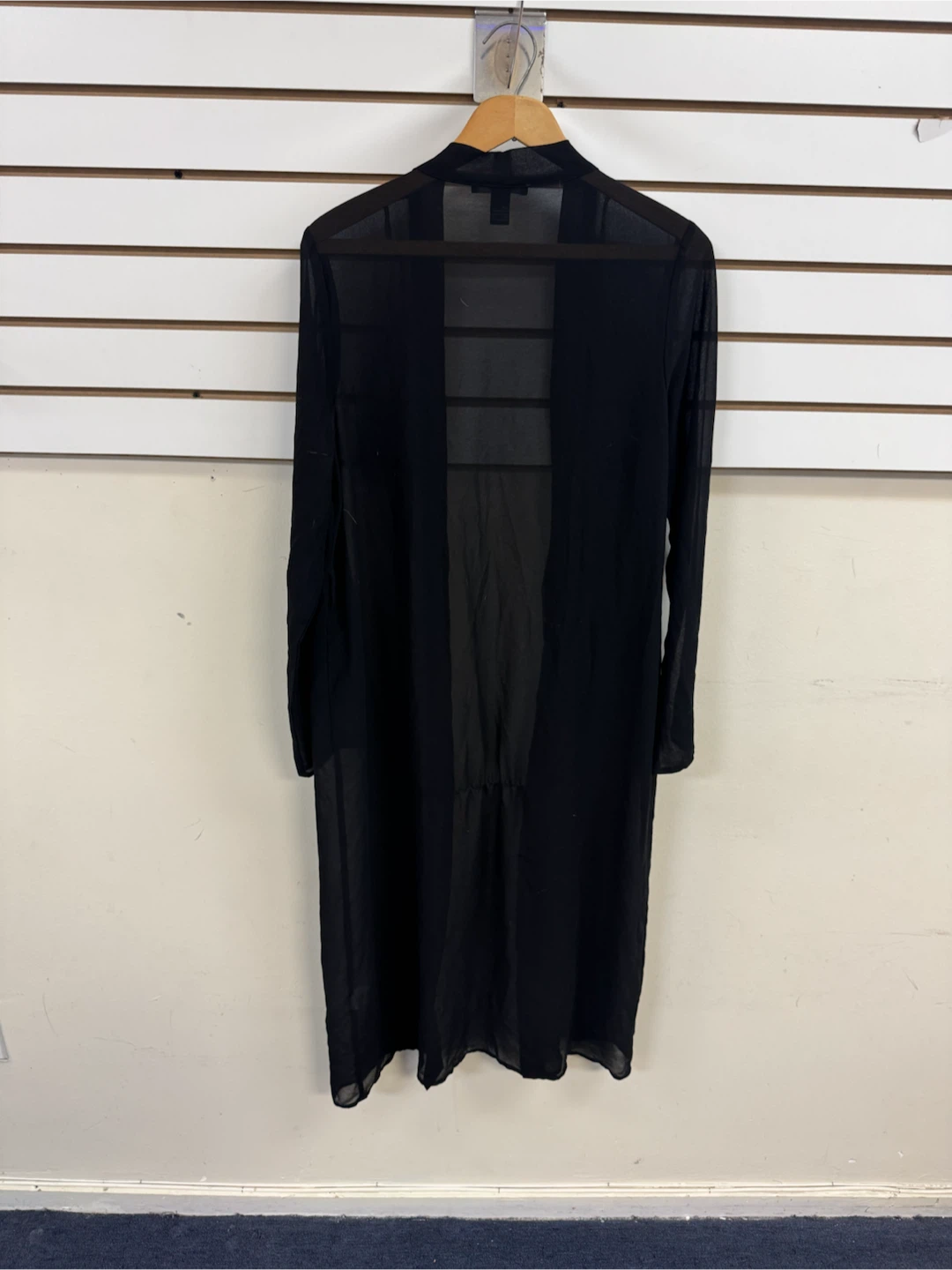 Forever 21 Black Sheer Long Cardigan Size L - photo 5