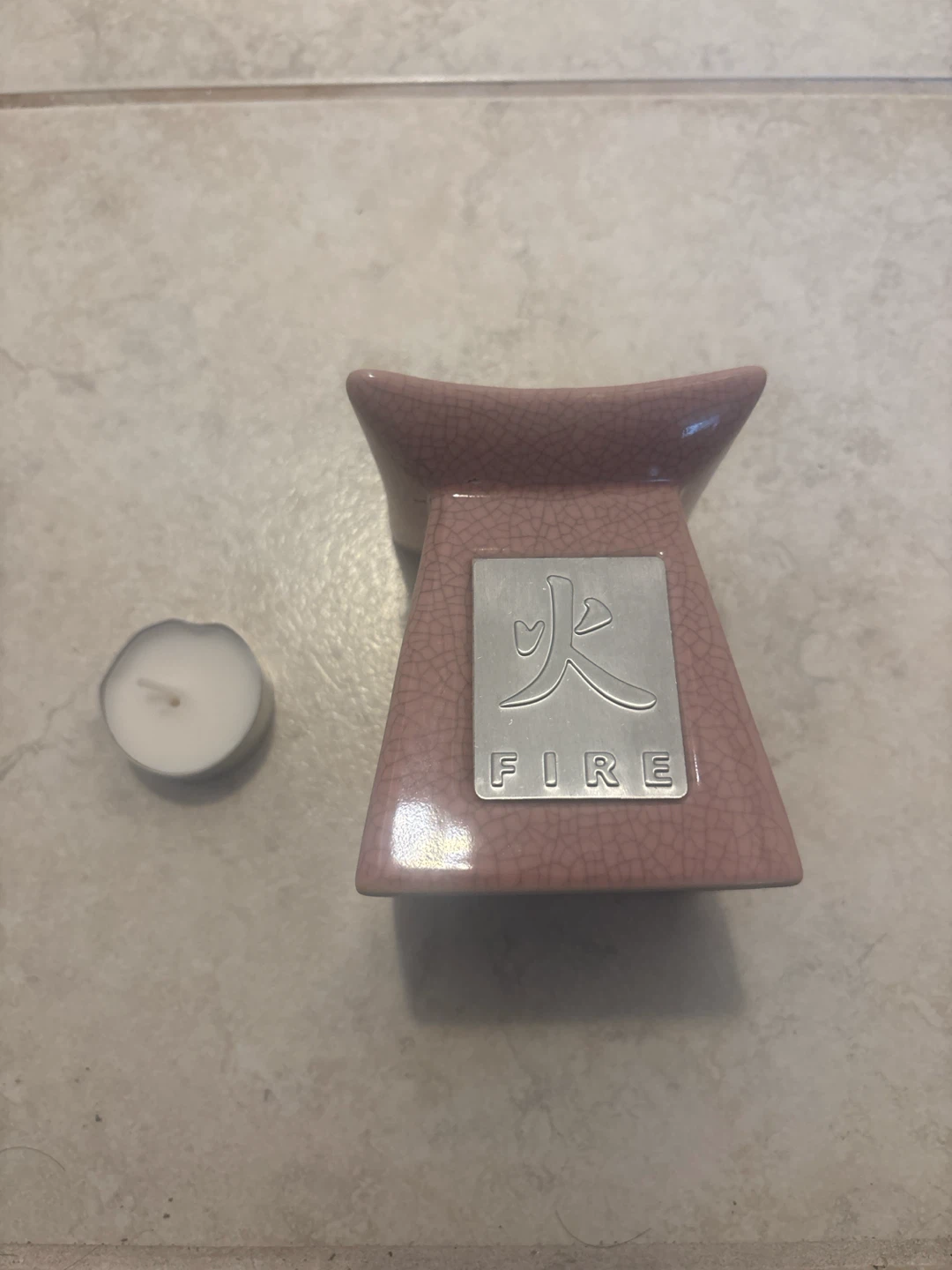 Ceramic Oil Burner with Tea Light