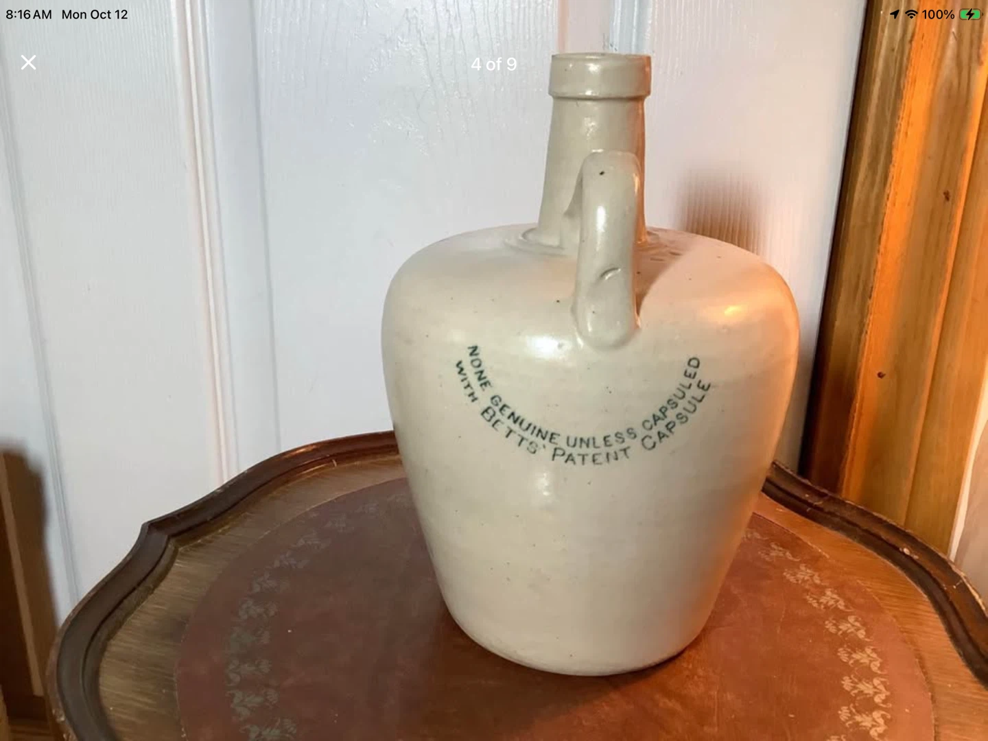 Ant Irish Stoneware Jug “The Cray Thur Erin-Go-Bragh” Dew 🐞 - photo 4