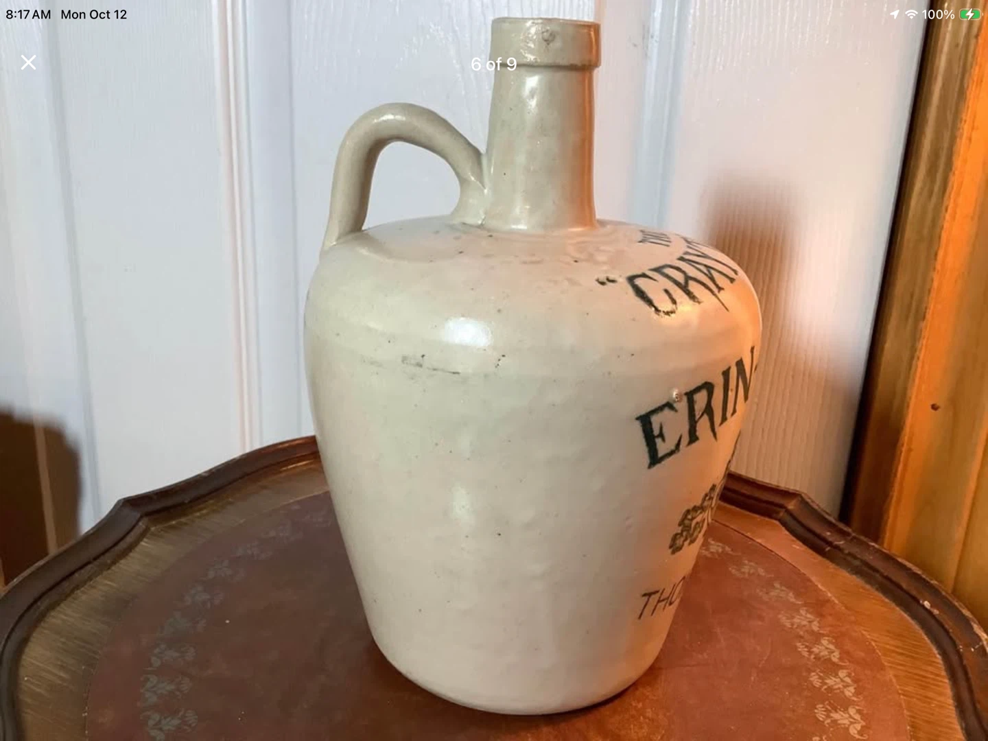Ant Irish Stoneware Jug “The Cray Thur Erin-Go-Bragh” Dew 🐞 - photo 5